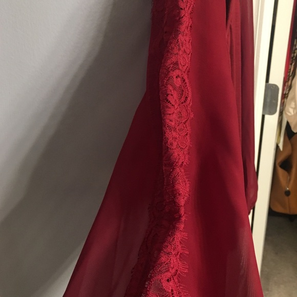 Alfani pullover top with sheer lace sleeves - Picture 3 of 7